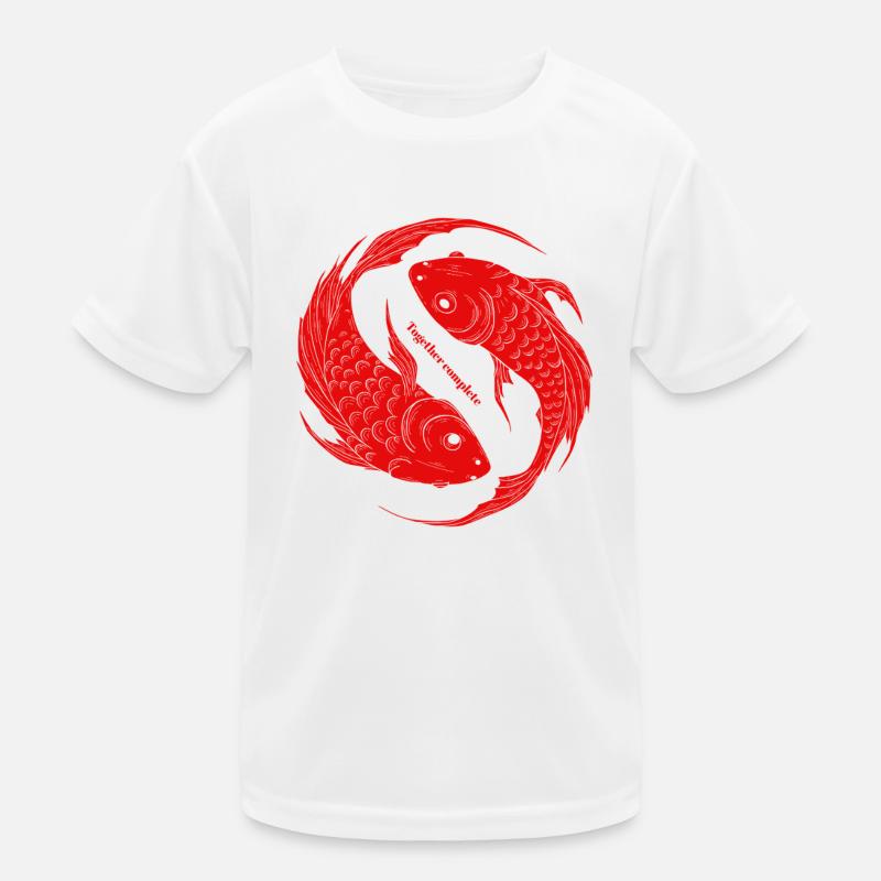 Ensemble Complet - Yin Yang Fish Koi T-shirt sport Enfant