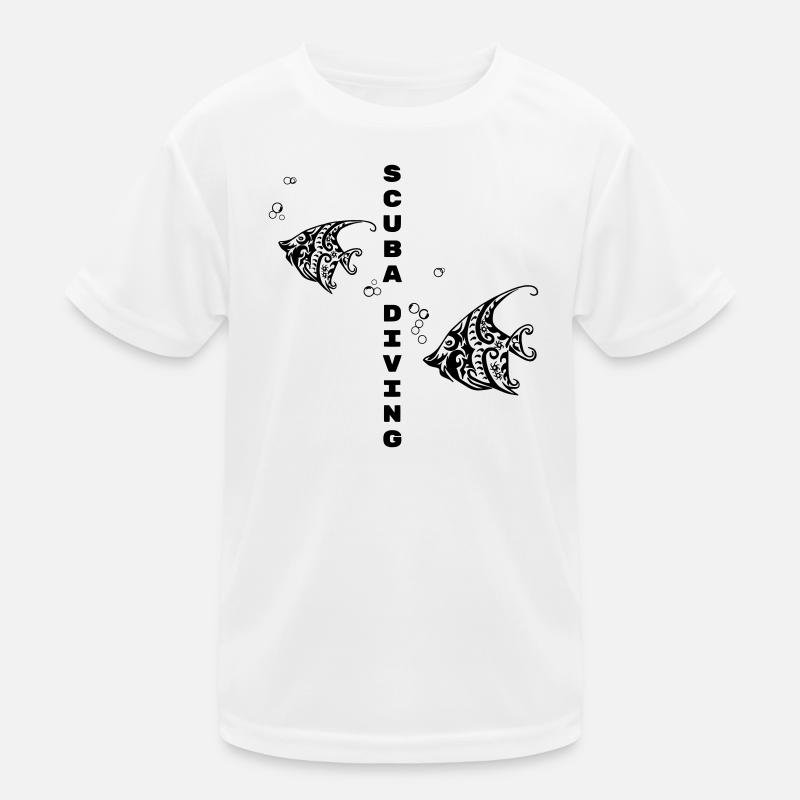 Tauchen – Tribal Fish Design Kinder Funktions-T-Shirt