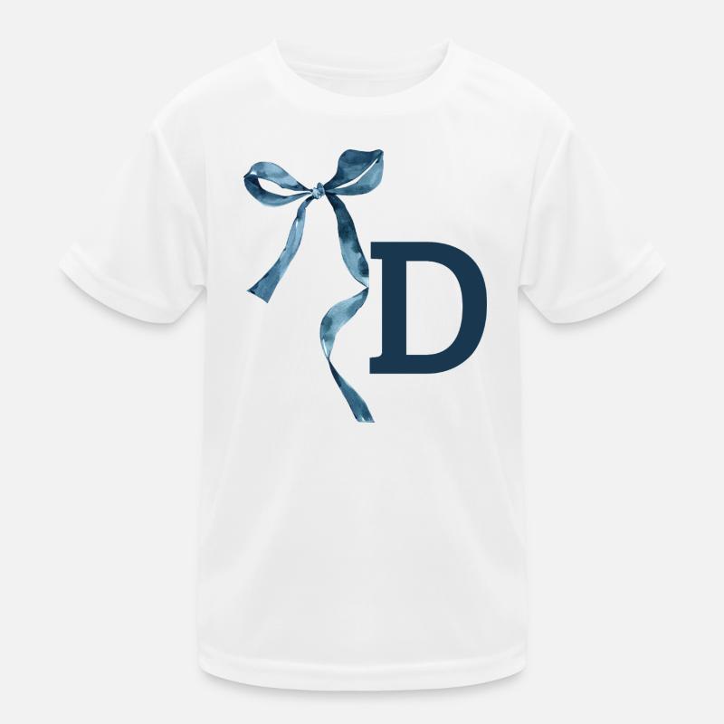 Monogramm Geschenkidee Kinder Funktions-T-Shirt