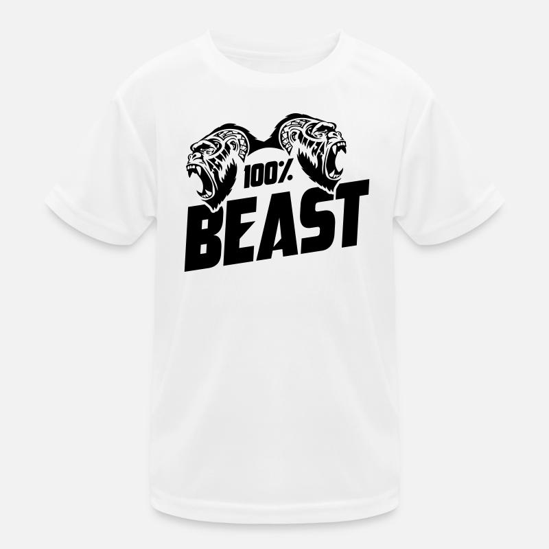 Gorilla Beast Motivation Kinder Funktions-T-Shirt