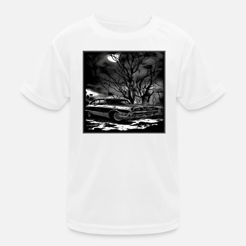 Oldtimer Oldtimer unter verwunschenem Baum Kinder Funktions-T-Shirt