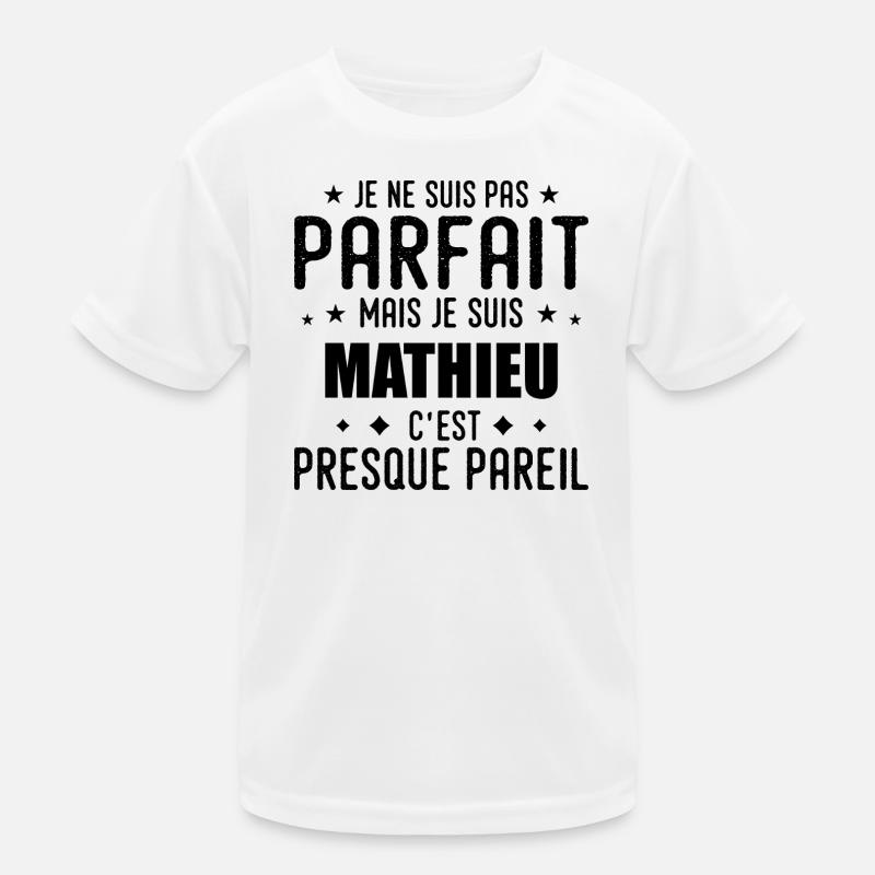 Mathieu: authentisch, unvollkommen, oben, Perfektion Kinder Funktions-T-Shirt
