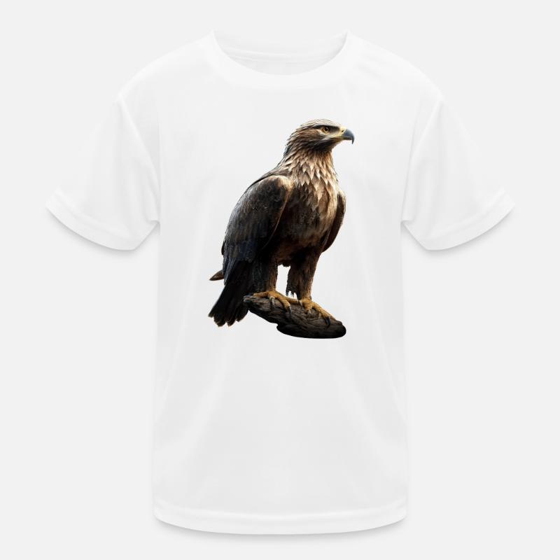 Aigle Pygargue à tête blanche Aigle royal Pygargue à queue blanche T-shirt sport Enfant