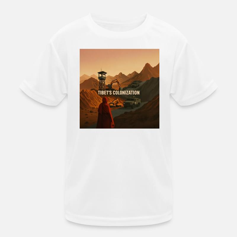 Kolonisierung Tibets Kinder Funktions-T-Shirt