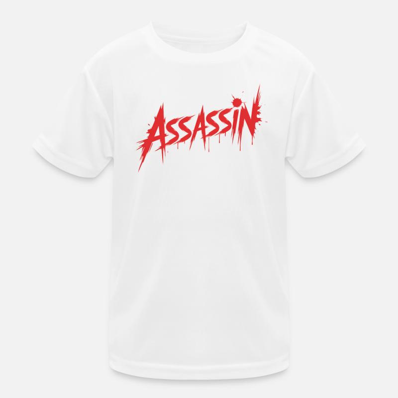 Assassin - Killer Blood Design Kids Functional T-Shirt