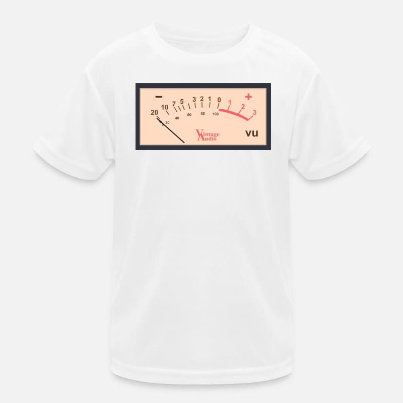 Conception de VU-mètre audio vintage T-shirt sport Enfant