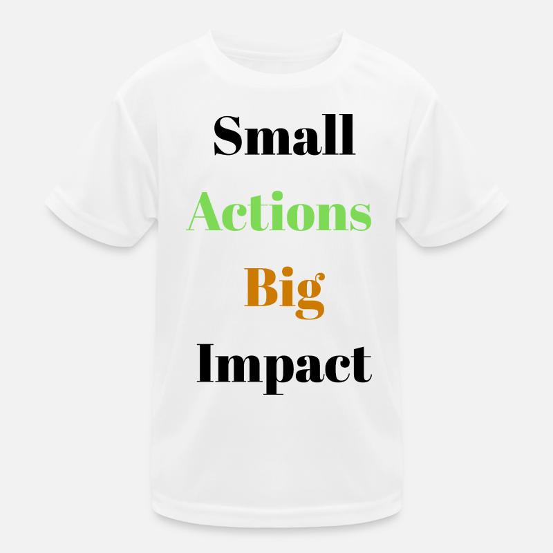 Conception typographique d’actions audacieuses dynamiques T-shirt sport Enfant