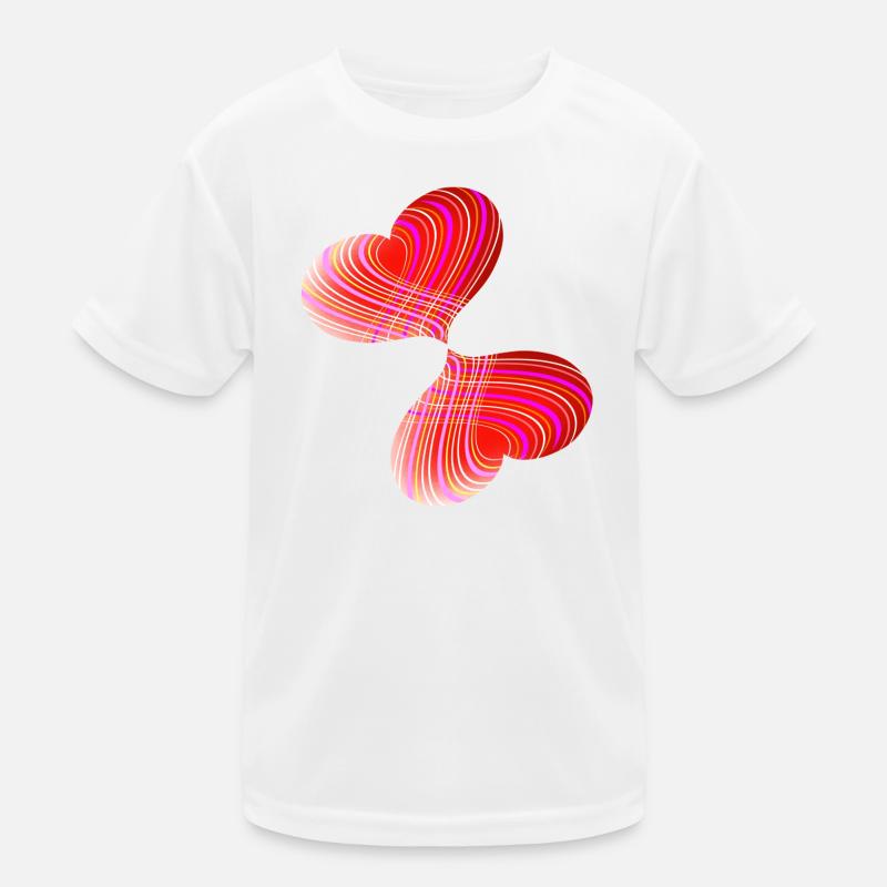 Verliebte Herzen | Pärchen | Liebe | Geschenkidee Kinder Funktions-T-Shirt