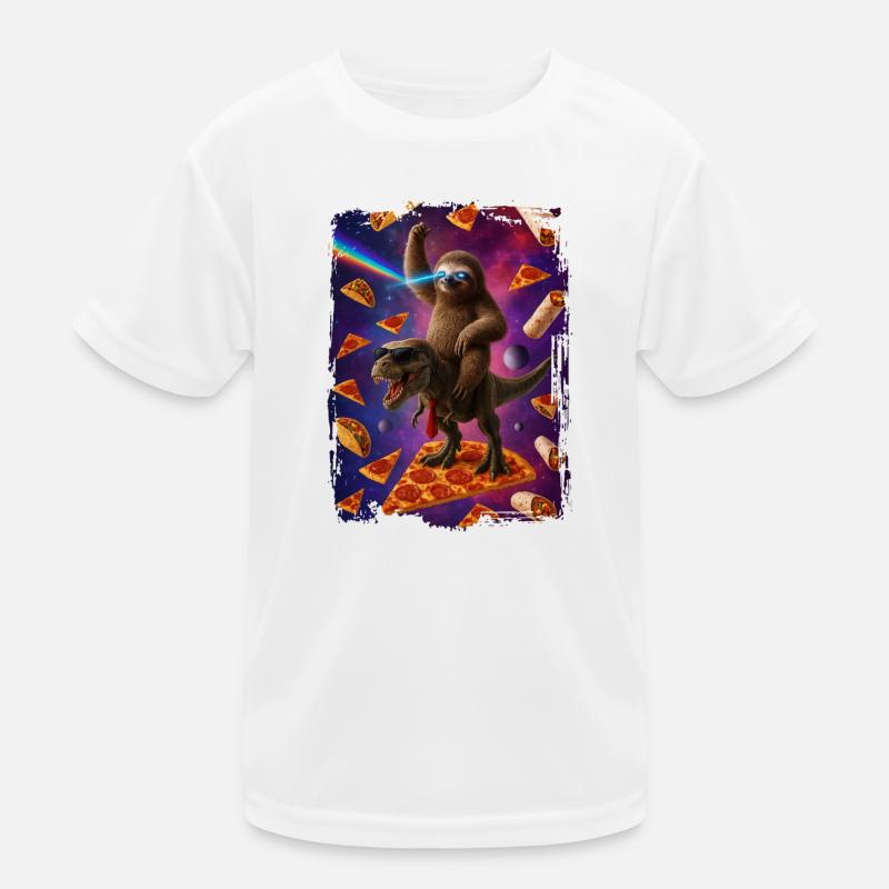 Space Explorers Dragon and Sloth Kids Functional T-Shirt