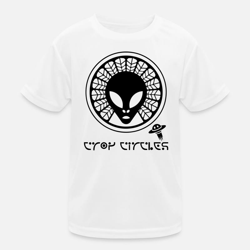 Ancient Alien Crop Circle Kids Functional T-Shirt