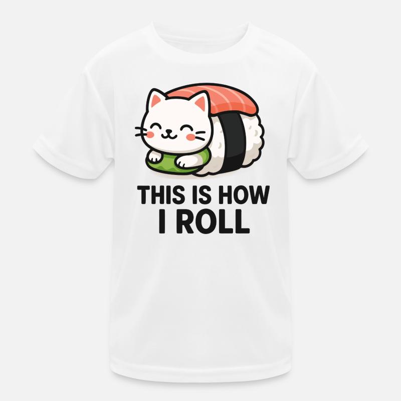 Illustration de sushi de chat T-shirt sport Enfant
