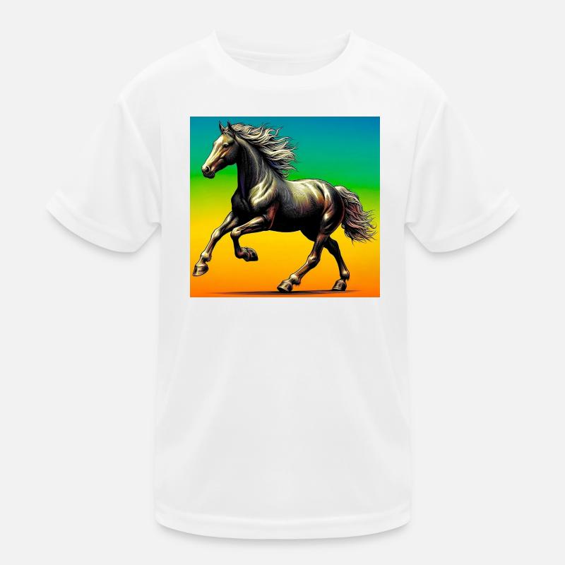 cheval T-shirt sport Enfant