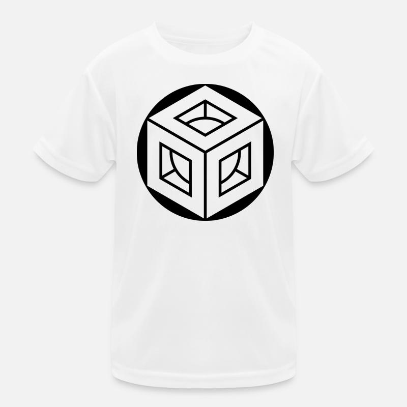 Metatron's Cube Crop Circle Design Kids Functional T-Shirt