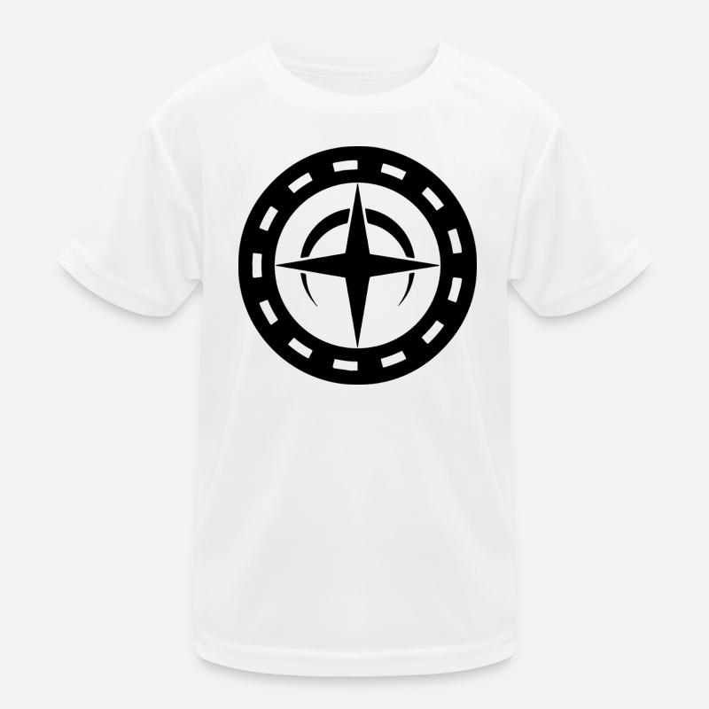 Celestial Compass Crop Circle Art Kids Functional T-Shirt
