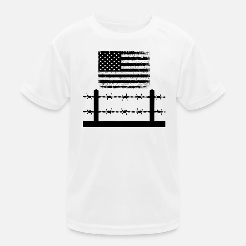 Stacheldraht Amerika Kinder Funktions-T-Shirt