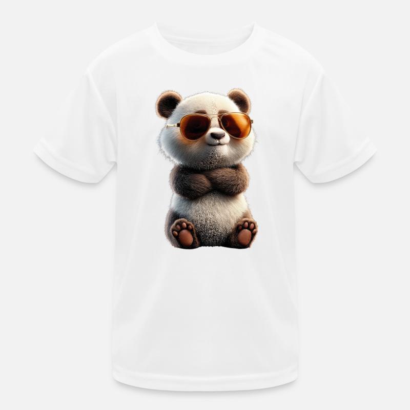 Panda Ours Pandas Géants Panda Géant Mignon Panda Ours Panda T-shirt sport Enfant