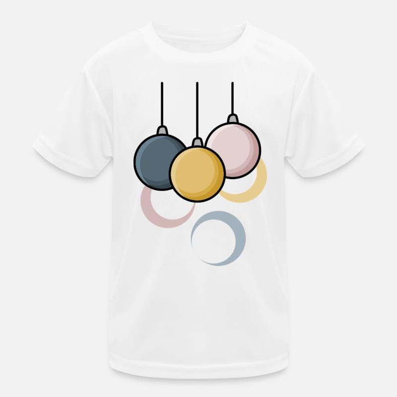 Moderne Weihnachtskugeln Kinder Funktions-T-Shirt