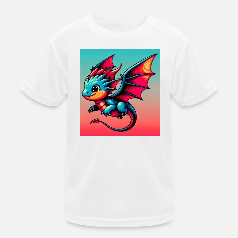 Drache Kinder Funktions-T-Shirt