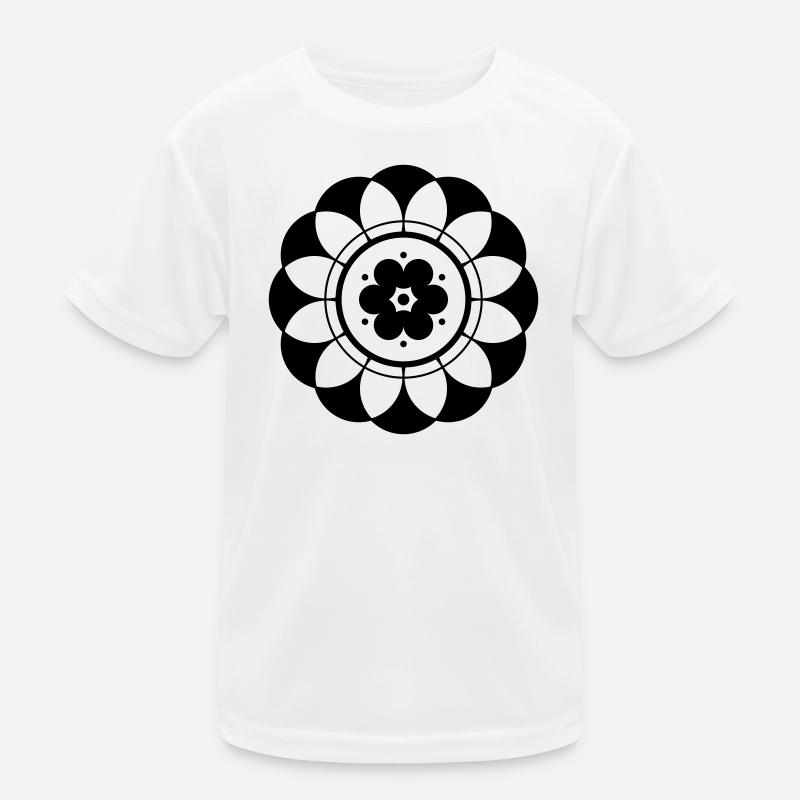 Crop Circle Fleur Mandala T-shirt sport Enfant