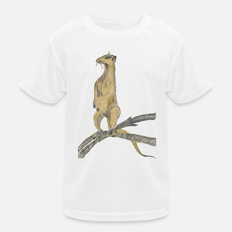 Fantasy birds on branches Kids Functional T-Shirt