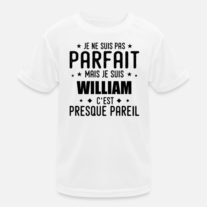 William: authentisch, unvollkommen, oben, Perfektion Kinder Funktions-T-Shirt