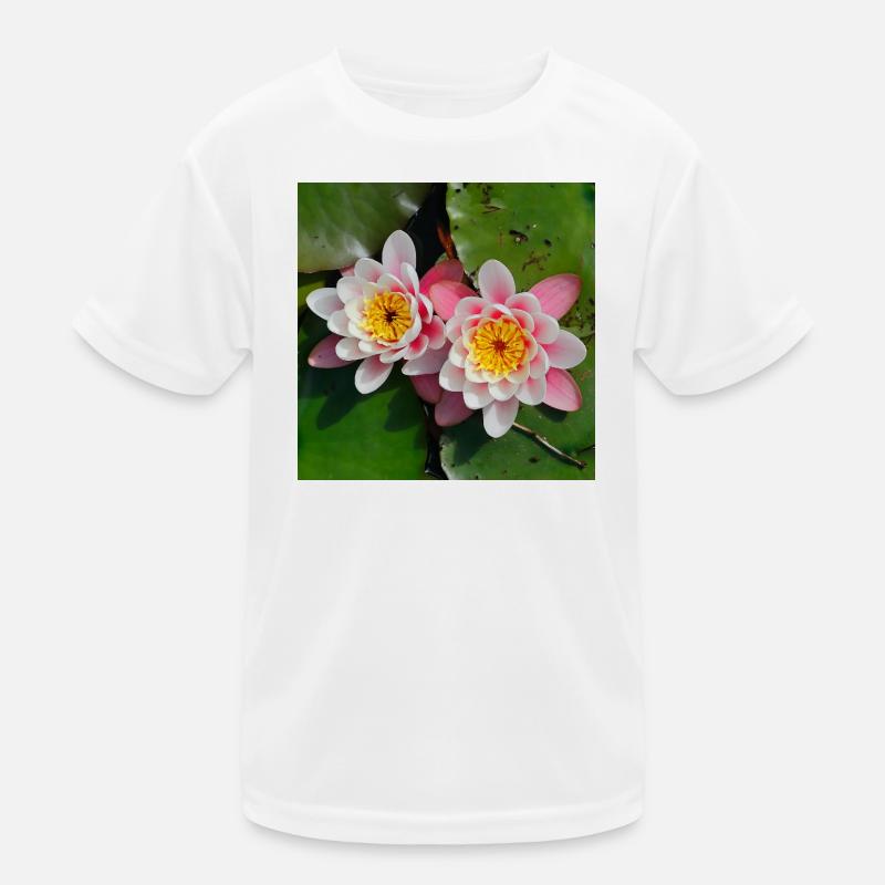 Nénuphars fleurs dans l’eau T-shirt sport Enfant