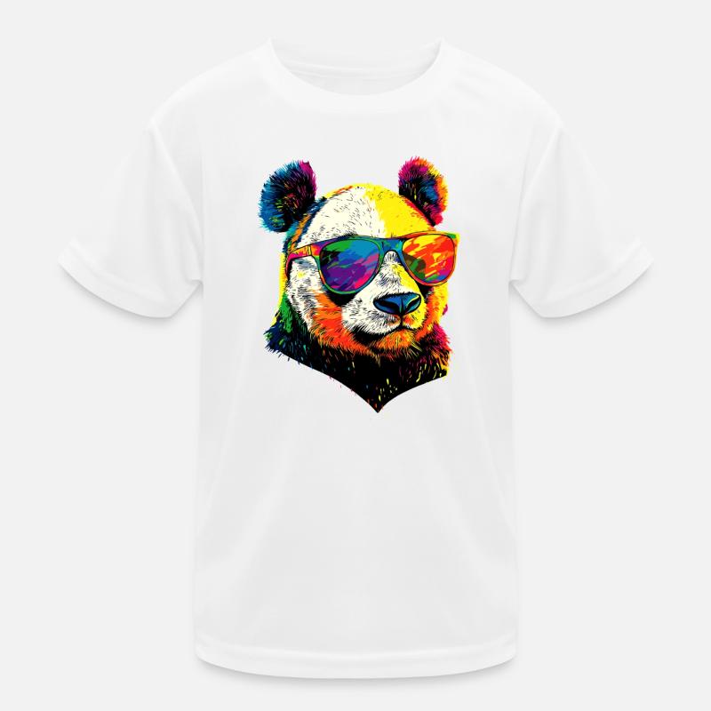Panda Ours Pandas Géants Panda Géant Mignon Panda Ours Panda T-shirt sport Enfant
