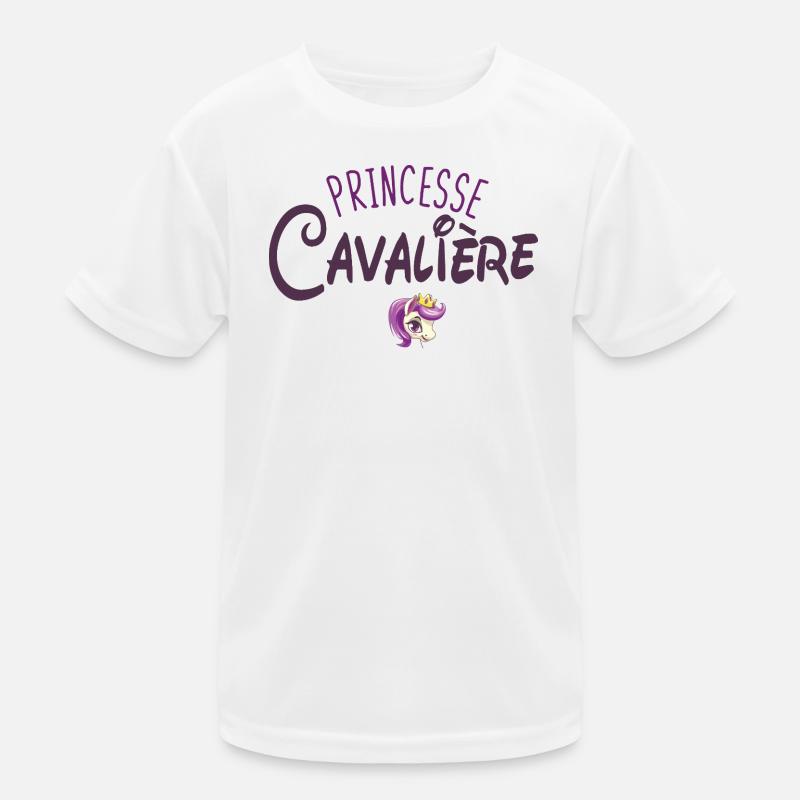 Princesse Cavalière Equitation Cheval T-shirt sport Enfant