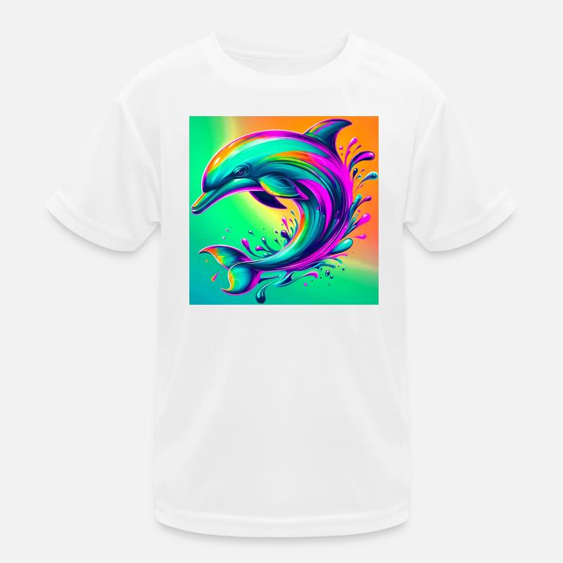 Delfin Kinder Funktions-T-Shirt