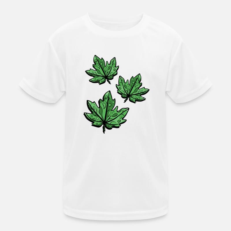 Autumnal Maple Leaf Kids Functional T-Shirt