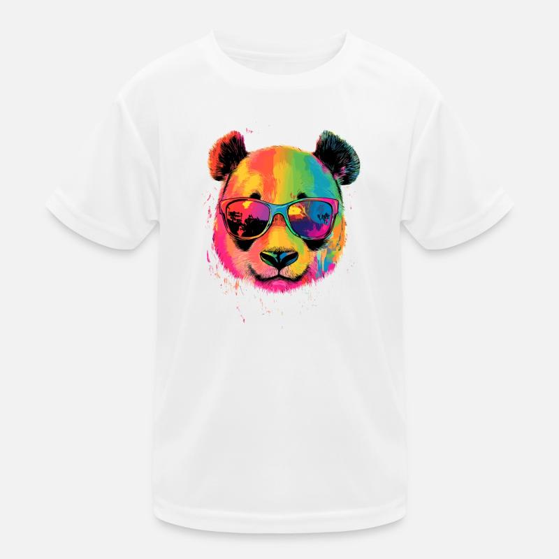 Panda Ours Pandas Géants Panda Géant Mignon Panda Ours Panda T-shirt sport Enfant