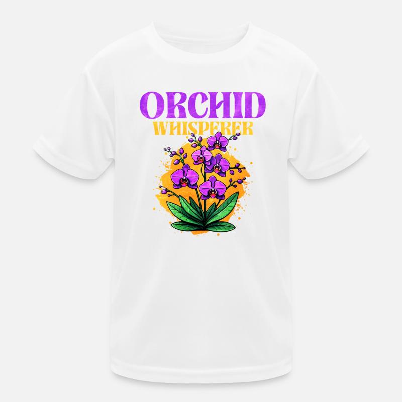 Orchid Whisper Design Kids Functional T-Shirt