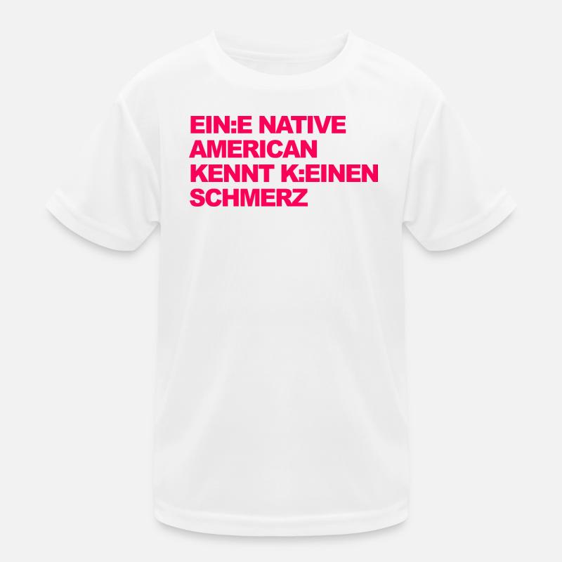 SATIRE WOKE : Un Indien ne connaît pas la douleur T-shirt sport Enfant