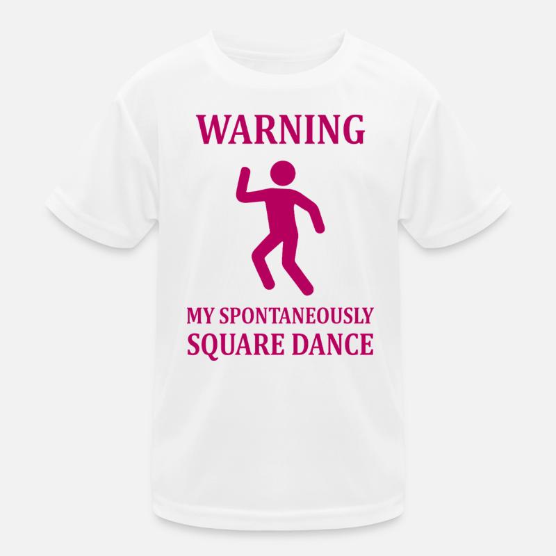 Warning Square Dance Kinder Funktions-T-Shirt