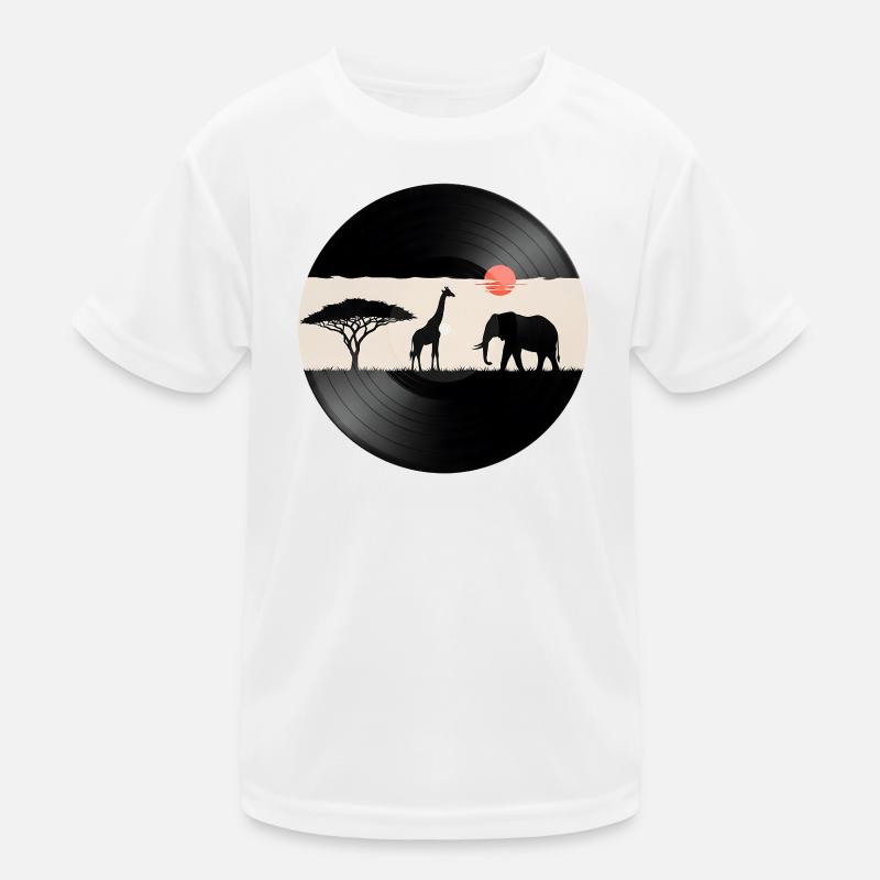 Disque vinyle African Sunset T-shirt sport Enfant