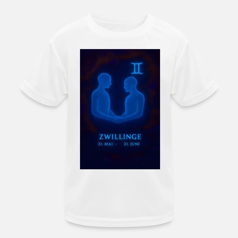 Zwillinge 21.05. – 21.06. Astrologie Design Kinder Funktions-T-Shirt