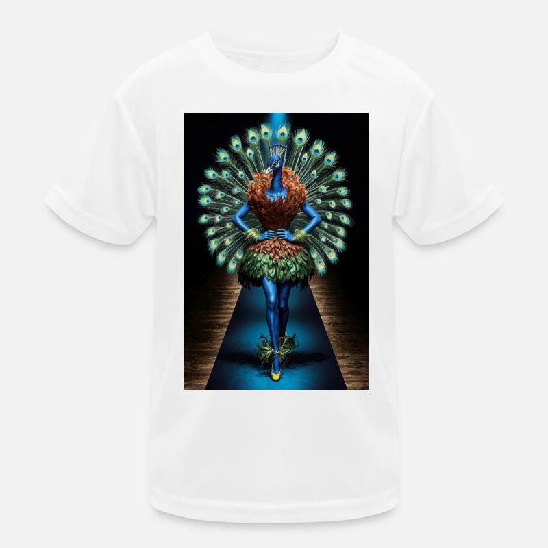Humanoid Guan on Walkway Kids Functional T-Shirt