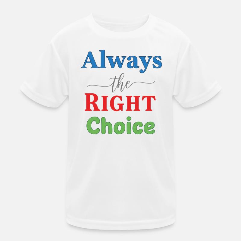 Vivid Multicolour Typography Design - Kids Functional T-Shirt - white