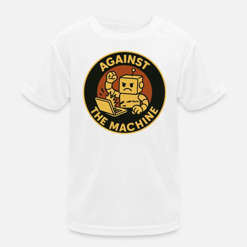Résistance des robots rétro contre la machine T-shirt sport Enfant