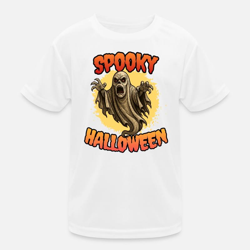 Geist Gespenst Spooky Halloween gruselig Grusel Kinder Funktions-T-Shirt