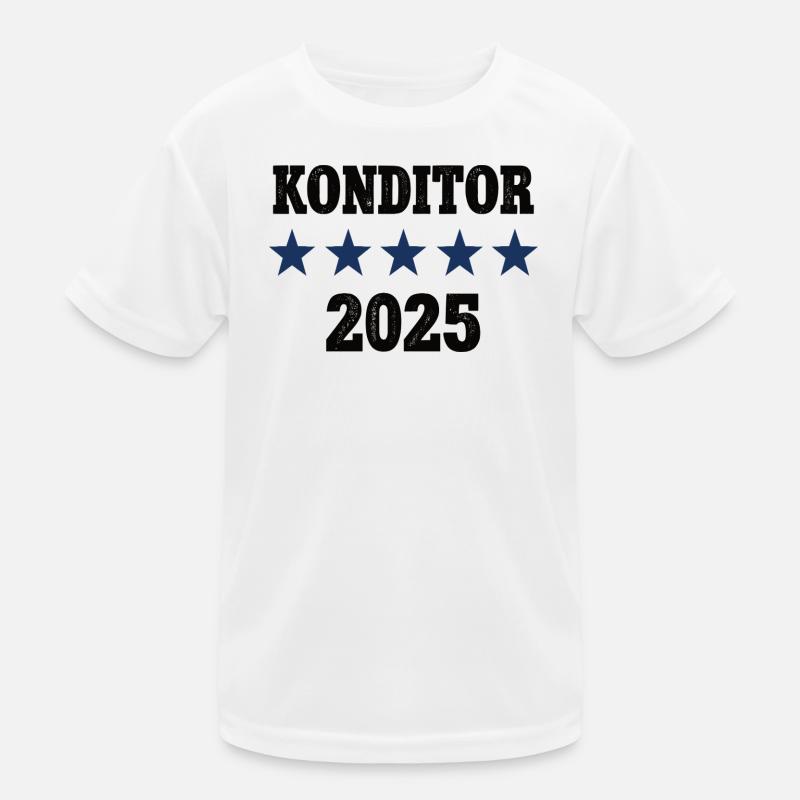 2025 Confectioner Profession Confectionery Job Work Apprenticeship Kids Functional T-Shirt