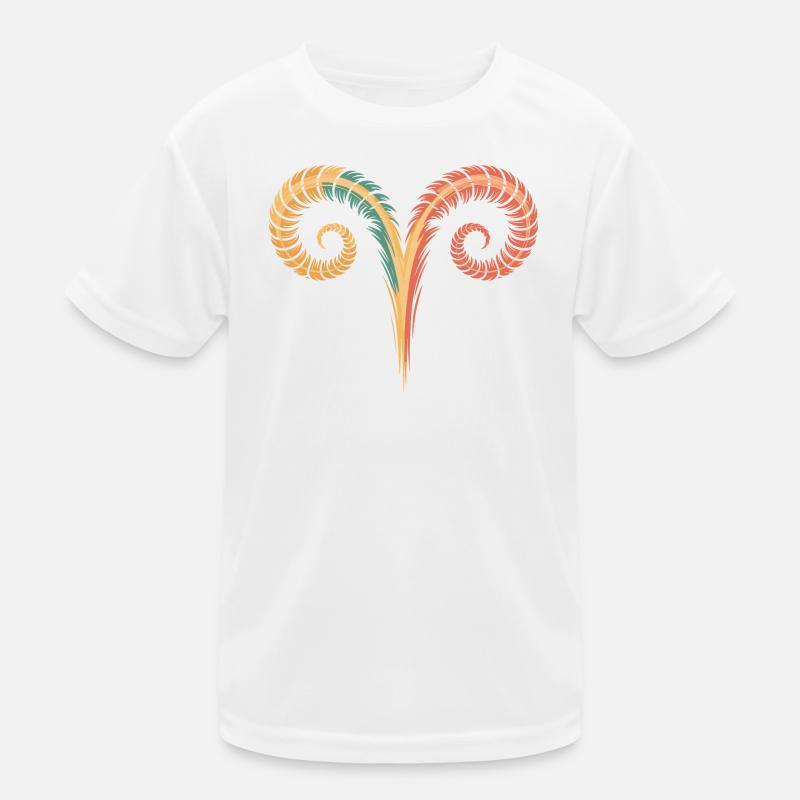Aries Zodiac Symbol Aries Horoscope Aries Kids Functional T-Shirt