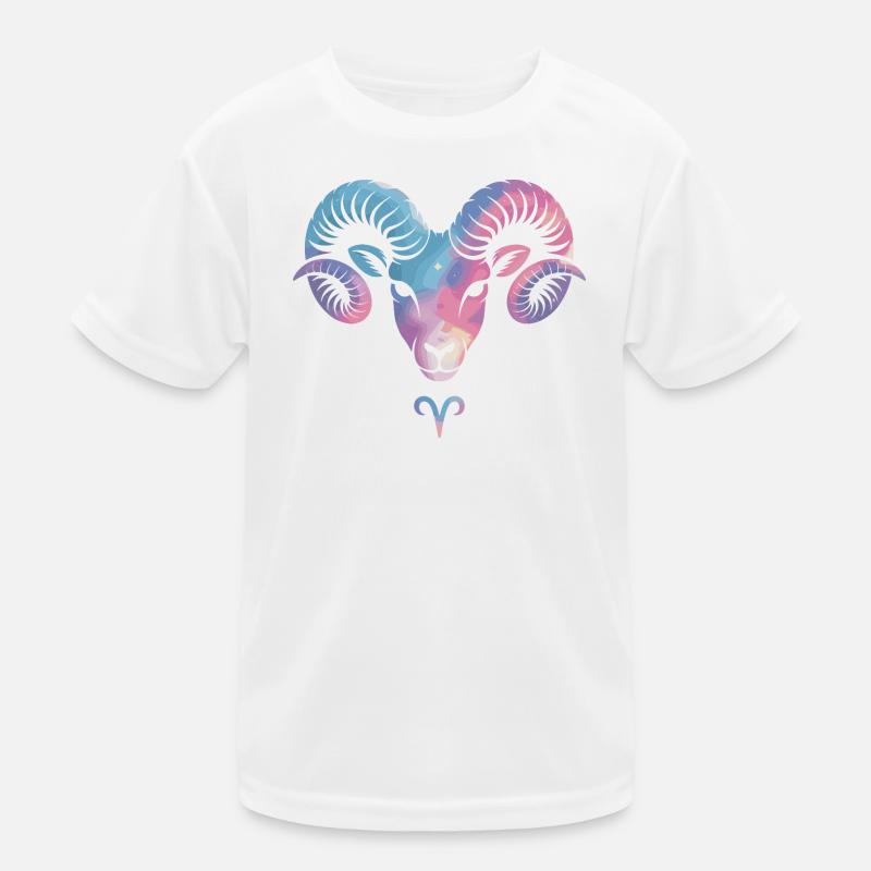 Aries Zodiac Symbol Aries Horoscope Aries Kids Functional T-Shirt