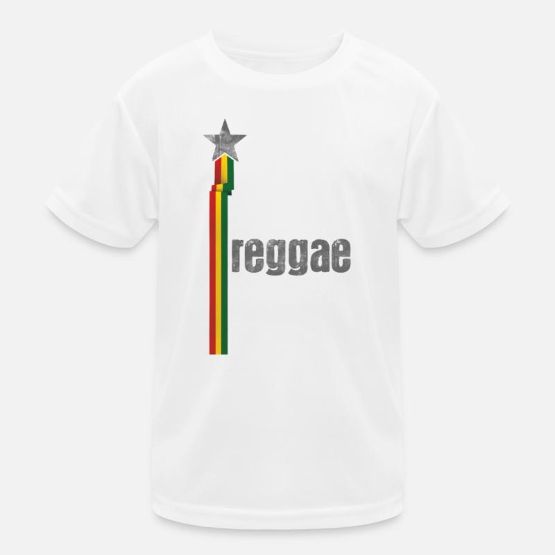 Reggae Star Rasta Logo Design Kinder Funktions-T-Shirt