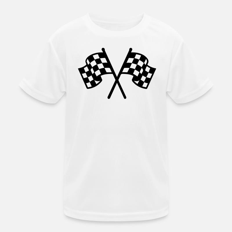 Icône du drapeau de course T-shirt sport Enfant