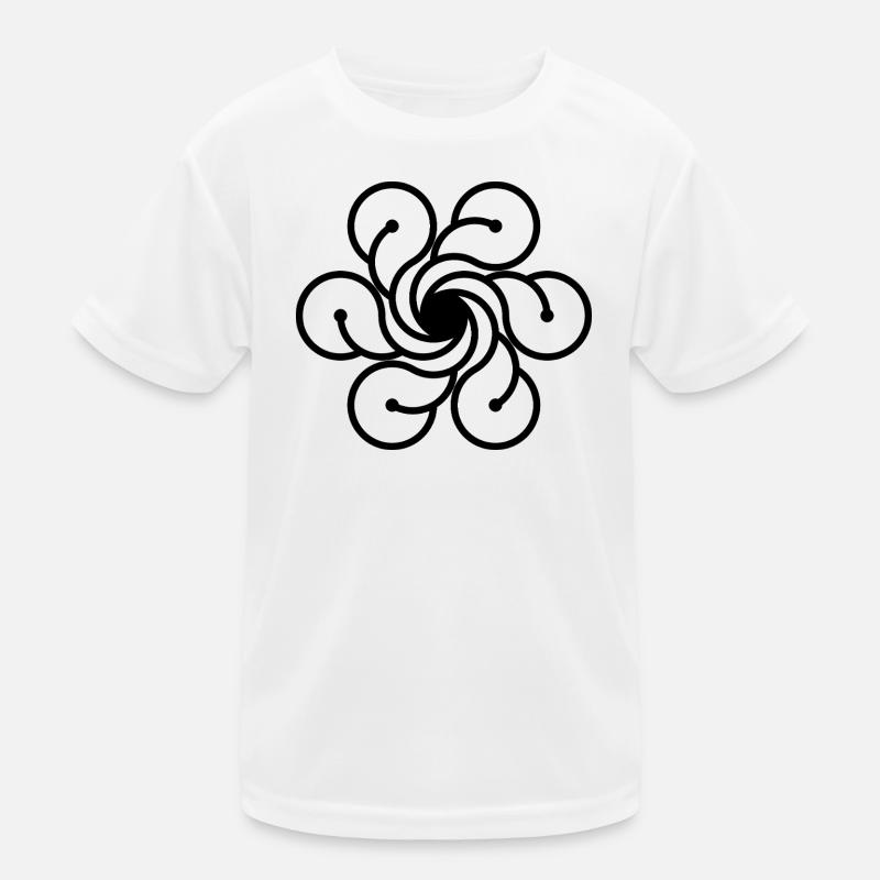Vortex de fleur cosmique T-shirt sport Enfant