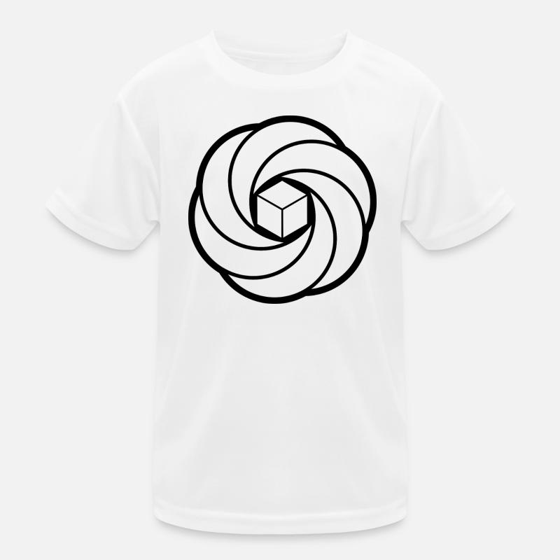 Cosmic Cube Vortex Kids Functional T-Shirt