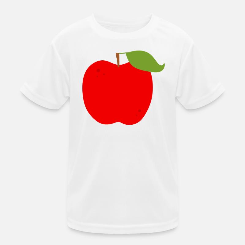 Lebendiger roter Apfel Illustration Kinder Funktions-T-Shirt