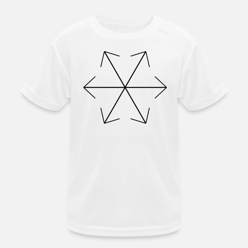 Abstract Geometric Pattern Design Kids Functional T-Shirt
