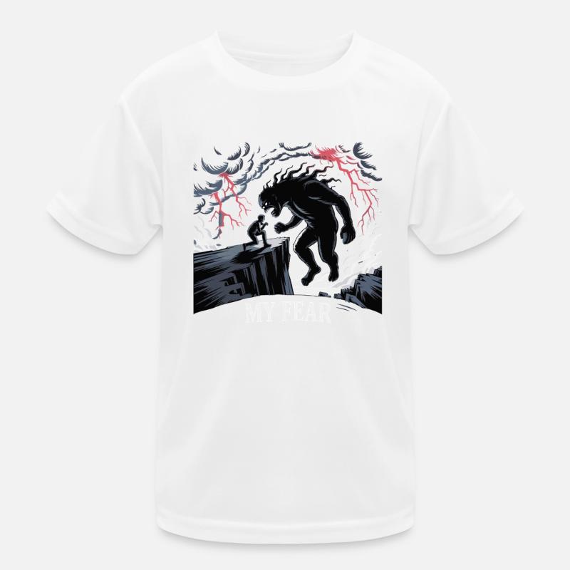 Dark Forest Encounter Illustration Kids Functional T-Shirt